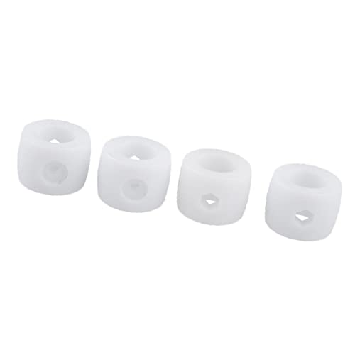 getuse 4 Stück Tischfußball Stangenpuffer 16mm Gummipuffer für Tischkicker Ersatzteile Stoßdämpfer Weiß von getuse