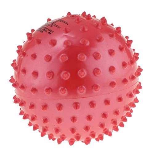 getuse Aufblasbarer PVC Noppenball Igelball Massageball Wasserball Stachelball Gymnastikball, 15 cm Durchmesser, Rot für Kinder Pool Spielzeug von getuse