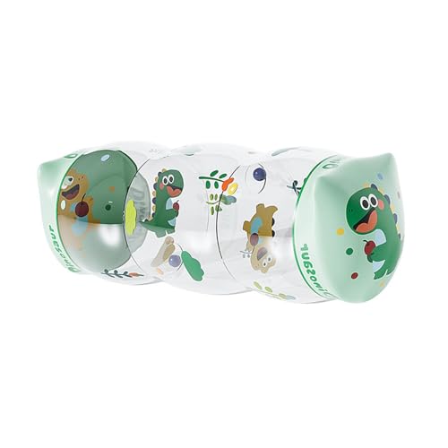 getuse Aufblasbarer Tummy Time Roller mit Rassel und Soundeffekten, Krabbel-Fitnessspielzeug für Babys 6-12 Monate, 48x20 cm von getuse