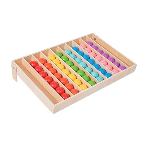 getuse Farbsortierspielzeug mit Regenbogenbällen, interaktives Farbabgleich-Sensorikspiel für Kinder, pädagogisches Lernspielzeug zur Förderung von Farberkennung und Teamarbeit von getuse