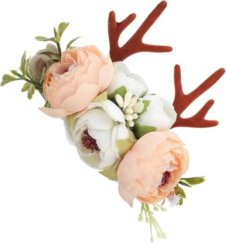 getuse Haarreif mit weihnachtlichem Hirschgeweih, Feiertage, Partys und Fotoshootings, Stoff-Haarbänder, 11 cm x 9 cm getuse Haarreif mit weihnachtlichem Hirschgeweih, Feiertage, Partys und Fotoshootings, Stoff-Haarbänder, 11 cm x 9 cm von getuse