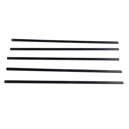 getuse Kohlefaser-Streifen (5 mm x 1 mm x 200 mm) – hochfeste, leichte, flache Stangen für RC-Flugzeuge, DIY-Modelle, Drachen und Handwerk, 10 Stück von getuse