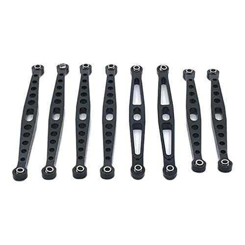 getuse Lenkglieder für ZP1001 ZP1002 ZP1003 ZP1004 1/10 RC Auto DIY Zubehör, Schwarz, 8 Stück von getuse