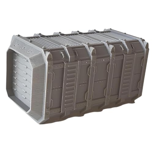 getuse Miniatur Battlefield Modell Cargo Box DIY Landschaft Realistische Geschenke Wargame Zubehör 13 x 6,5 x 6,5 cm von getuse