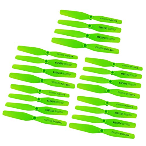 getuse Propellerblätter für Quadcopter der X5/X54-Serie – sturzfeste 145-mm-Ersatzteile (14,5 x 1,8 x 1,2 cm), Grün, 20 Stück von getuse