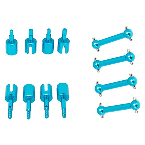 getuse TT01 1/10 RC Auto Metall Diff-Gelenk & Radachse Kit - Blau CNC-gefräste Differential-Upgrade-Teile von getuse
