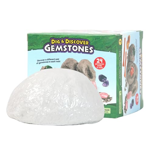 Gemstone Dig Kit - Geologie Bildungsausgrabungskit - Stammausgrabungswerkzeug | Science Declover Für Kinder Ab 6 Jahren, Archäologie Mineralabbauspielzeug Mit Werkzeugen Und Kristallen, Unterhaltsame Gemstone Dig Kit - Geologie Bildungsausgrabungskit - Stammausgrabungswerkzeug | Science Declover Für Kinder Ab 6 Jahren, Archäologie Mineralabbauspielzeug Mit Werkzeugen Und Kristallen, Unterhaltsame von gifyym