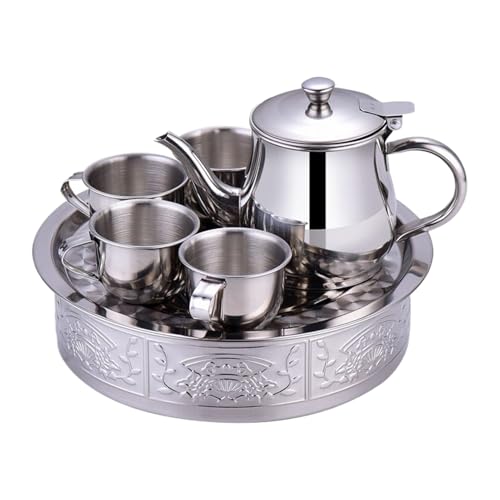 Kinder Kleines Edelstahl Teeset | Kinderspielzeug Teeset mit Teekanne und Tassen | 70ml Tassen Teekanne Mit Langem Ausguss Und Siebeinsatz Für Zusammenkünfte Reisen Zuhause Anfänger Picknick Camping Kinder Kleines Edelstahl Teeset | Kinderspielzeug Teeset mit Teekanne und Tassen | 70ml Tassen Teekanne Mit Langem Ausguss Und Siebeinsatz Für Zusammenkünfte Reisen Zuhause Anfänger Picknick Camping von gifyym