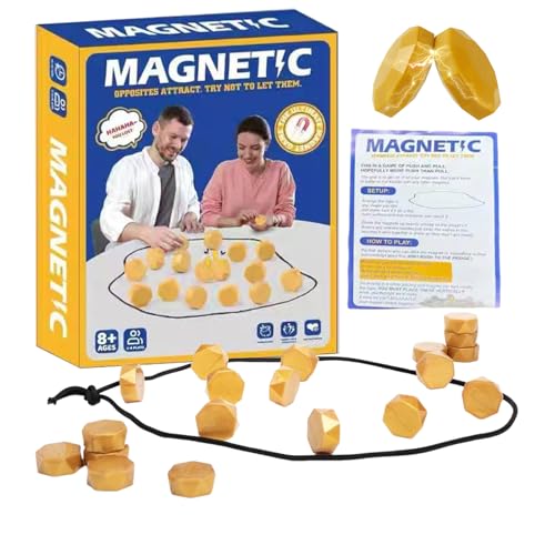 Magnetisches Schachspiel - Tragbare Magnet Stone Games | Desktop Mag Meinem Strategie Schach Für Kinder Und Erwachsene | 2 Spielerpartyspiel Für Kinder Und Erwachsene, Anfängerfreundlicher Tischspiel von gifyym