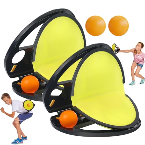 Schlägerpocket Catch Game - 2 Pack Throw and Catch Set | 100% Child Safe Materials Klettmaterial Set | Outdoor Yard Games Beach Pool Toys Fun Throw - Fang Spiel für Kinder Schlägerpocket Catch Game - 2 Pack Throw and Catch Set | 100% Child Safe Materials Klettmaterial Set | Outdoor Yard Games Beach Pool Toys Fun Throw - Fang Spiel für Kinder von gifyym