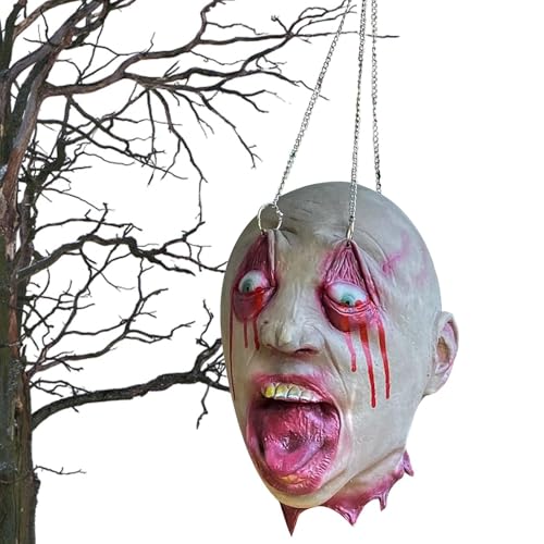 Spukhaus Deko | Kopf Dekoration Halloween | wasserdichte Körperteil Deko Für Escape Room Horror Labyrinth Theater Spukhaus Deko | Kopf Dekoration Halloween | wasserdichte Körperteil Deko Für Escape Room Horror Labyrinth Theater von gifyym