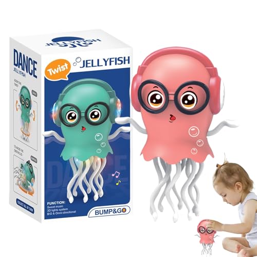 Tanztechnikspielzeug - Elektrische Automatische Kriechende Oktopusspielzeug | Tanzen Tintenfischspielzeug Für Kinderzimmer, Wohnzimmer Oder Reisen | Buntes Tragbares ABS-Design, Batteriebetriebener von gifyym