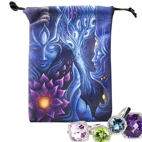 Tarot-Tasche – Aufbewahrungsbox aus Samt – Gothic-Stil zum Lernen Wahrsagung Schmuck Halloween Make-up Anfänger Kinder Spiel Tarot-Tasche – Aufbewahrungsbox aus Samt – Gothic-Stil zum Lernen Wahrsagung Schmuck Halloween Make-up Anfänger Kinder Spiel von gifyym