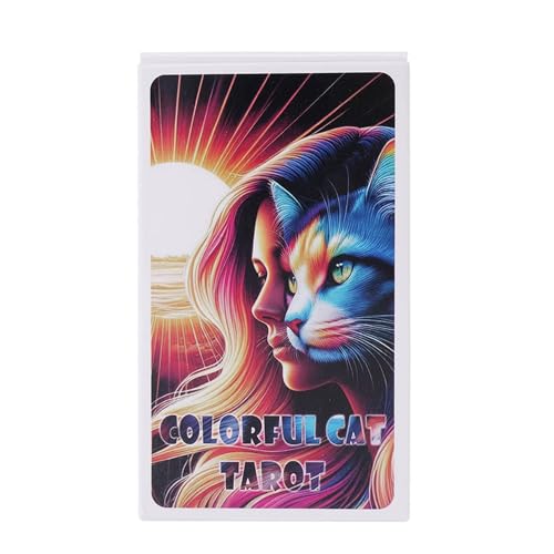 Tarot für Anfänger - 78 Stück Original Tarotkarten Katze | 6 cm Katze Tarotkarte Katze Tarotdeck | Pocket Tarotdeck Tarotkarten | Englische Tarot-Lesekarten für Anfänger und Experten Tarot für Anfänger - 78 Stück Original Tarotkarten Katze | 6 cm Katze Tarotkarte Katze Tarotdeck | Pocket Tarotdeck Tarotkarten | Englische Tarot-Lesekarten für Anfänger und Experten von gifyym