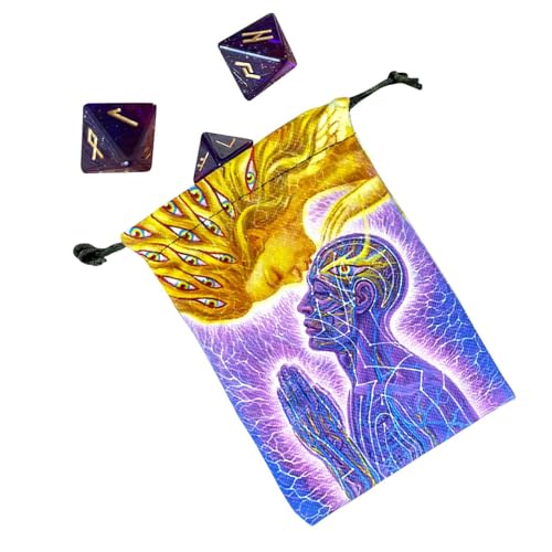Tarottaschen Und Beutel | Tarot-Oracle Deckhalter aus Samt - Vintage Hexen Hülle Mit Angenehmem Design Für Kinder Halloween Lesen Schmuck Make-up Tarottaschen Und Beutel | Tarot-Oracle Deckhalter aus Samt - Vintage Hexen Hülle Mit Angenehmem Design Für Kinder Halloween Lesen Schmuck Make-up von gifyym