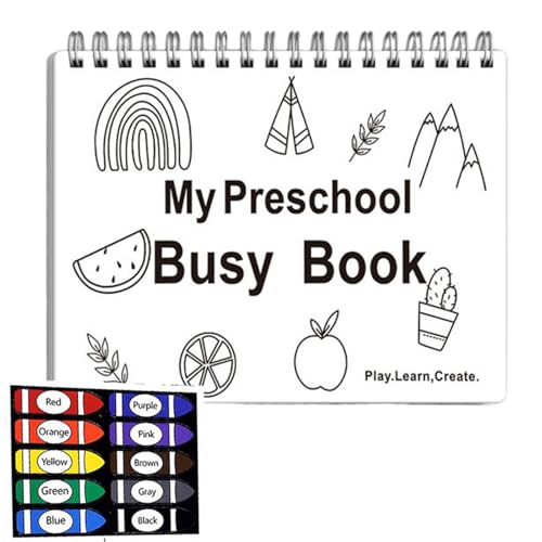 Vorschulaktivitätsbuch - Beschäftigungsbuch Für Kindergartenkinder - Schreibübungsordner Homeschool Material Für Zu Hause Unterwegs Kindergarten von gifyym