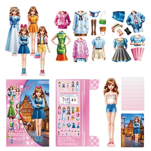 gifyym Dolls Dress Up Games Toys - Magnetic Dress Up Baby - Kleidung Up Spiele | Prinzessin -Bekleidungsspiel Für Kleinkinder | Pädagogische Vor, Das Spiel Travel Set Für Kinder gifyym Dolls Dress Up Games Toys - Magnetic Dress Up Baby - Kleidung Up Spiele | Prinzessin -Bekleidungsspiel Für Kleinkinder | Pädagogische Vor, Das Spiel Travel Set Für Kinder von gifyym