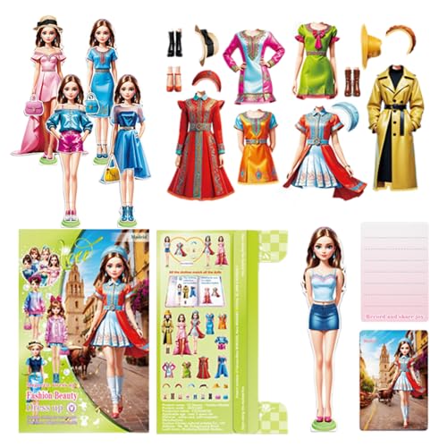gifyym Dolls Dress Up Games Toys - Magnetic Dress Up Baby - Kleidung Up Spiele | Prinzessin -Bekleidungsspiel Für Kleinkinder | Pädagogische Vor, Das Spiel Travel Set Für Kinder gifyym Dolls Dress Up Games Toys - Magnetic Dress Up Baby - Kleidung Up Spiele | Prinzessin -Bekleidungsspiel Für Kleinkinder | Pädagogische Vor, Das Spiel Travel Set Für Kinder von gifyym