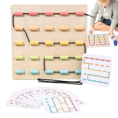 gifyym Fädelspielzeug aus, Schnürspielzeug aus - Farblern-Puzzlespiel aus - Pädagogisches Vorschul-Schnürspielzeug, Feinmotorik-Schnürspielzeug für Mädchen und gifyym Fädelspielzeug aus, Schnürspielzeug aus - Farblern-Puzzlespiel aus - Pädagogisches Vorschul-Schnürspielzeug, Feinmotorik-Schnürspielzeug für Mädchen und von gifyym