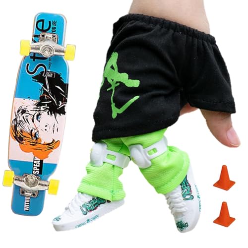 gifyym -Finger-Scooter-Set | -Finger-Skateboard mit Hose und Schuhen | Halloween-Partygeschenk, Kindergeburtstagsgeschenk, Spielspielzeug gifyym -Finger-Scooter-Set | -Finger-Skateboard mit Hose und Schuhen | Halloween-Partygeschenk, Kindergeburtstagsgeschenk, Spielspielzeug von gifyym
