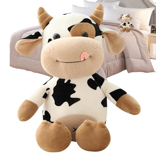 gifyym Kuhplüschkissen - Kuhplüschspielzeug - Stofftierspielzeug - Huggable Stoffkissen Für Und Mädchen, Dekoratives Tier Kuschelig Für Wohnzimmer Und Schlafzimmer gifyym Kuhplüschkissen - Kuhplüschspielzeug - Stofftierspielzeug - Huggable Stoffkissen Für Und Mädchen, Dekoratives Tier Kuschelig Für Wohnzimmer Und Schlafzimmer von gifyym