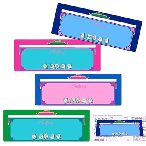 gifyym Mahjong Reihen Finder - Regelhelfer für Mah Jongg,4 Stück Linienfinder mit klaren Markierungen für Erwachsene für Zuhause, Outdoor, Reisen, Spieleabend, Urlaub, Picknick sowie Roadtrip von gifyym