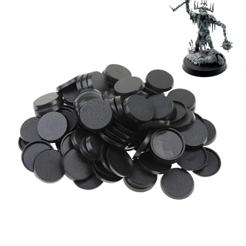 gifyym Runde Basen – 32 mm Basen Tischspiele – Gummi-Figuren Tischspiele – verschleißfestes Tischdisplay Zubehör für Figuren, Regale und Werkstatt von gifyym