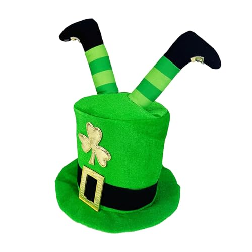 gifyym St. Patricks Day Accessoires – Filz-Melgenhut mit irischen Beinen, grüner Zylinder, Kleeblatt-Kostüm-Accessoire, Rollenspiel-Kopfbedeckung für Erwachsene und Jugendliche gifyym St. Patricks Day Accessoires – Filz-Melgenhut mit irischen Beinen, grüner Zylinder, Kleeblatt-Kostüm-Accessoire, Rollenspiel-Kopfbedeckung für Erwachsene und Jugendliche von gifyym