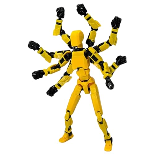 gifyym T13 Lucky Action Figures - Nova 13 Roboter Toy | 3D-Gedruckter Mehrgelungstitan-Sechste Generation Sechsarmed | Movable Action Figur abgeschlossen - Montagespielzeug für Spielliebhaber gifyym T13 Lucky Action Figures - Nova 13 Roboter Toy | 3D-Gedruckter Mehrgelungstitan-Sechste Generation Sechsarmed | Movable Action Figur abgeschlossen - Montagespielzeug für Spielliebhaber von gifyym