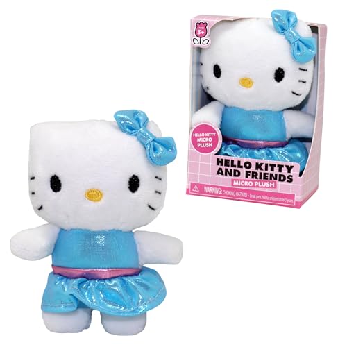 Hello Kitty, Plüsch, 7 cm, Modell Kleid mit blauen Pailletten, für Kinder ab 6 Jahren, HKT256 Hello Kitty, Plüsch, 7 cm, Modell Kleid mit blauen Pailletten, für Kinder ab 6 Jahren, HKT256 von Hello Kitty