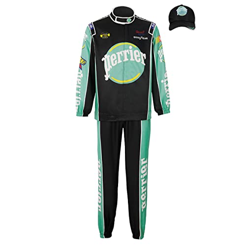 gishkeyay Ricky Bobby-Kostüm für Erwachsene, komplettes Set, Overall, Kappe, Talladega-Nacht-Kostüm, Halloween-Party, komplettes Anzug-Set, Grün , XL gishkeyay Ricky Bobby-Kostüm für Erwachsene, komplettes Set, Overall, Kappe, Talladega-Nacht-Kostüm, Halloween-Party, komplettes Anzug-Set, Grün , XL von gishkeyay