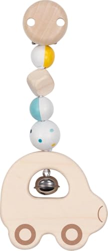 goki baby 65343 - Clip-Figur Auto aus Holz mit Klingel – Made in Germany, Blau, Jungen, Fördert Greifreflex und Motorik, passend für den Kinderwagen, Autositz oder Spielbogen, ab der Geburt goki baby 65343 - Clip-Figur Auto aus Holz mit Klingel – Made in Germany, Blau, Jungen, Fördert Greifreflex und Motorik, passend für den Kinderwagen, Autositz oder Spielbogen, ab der Geburt von goki