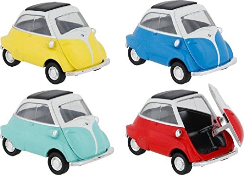 GOKI 12307 BMW Isetta, Metall, 1:24-27, L= 8,7 cm Autos und Figuren, bunt von goki