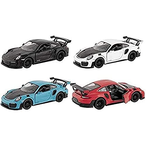 GOKI - Porsche 911 GT2 RS, Metall, 1:36, L= 12,5 cm Autos und andere Fahrzeuge, Mehrfarbig (12292) von goki