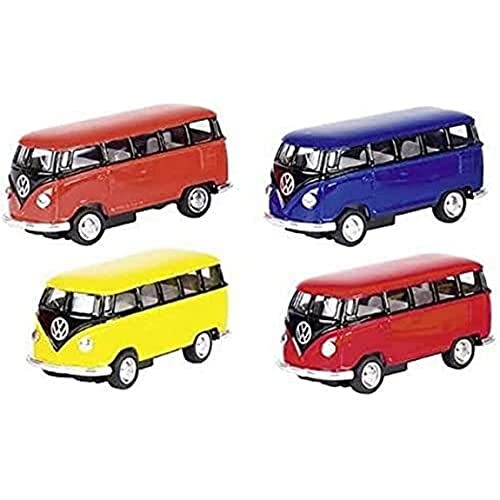 Goki 12246 VW Classical Bus (1962), Metall, 1:64, L= 6,5 cm Autos und andere Fahrzeuge, bunt von goki