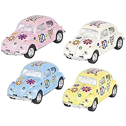Goki 12247 Volkswagen Classical Beetle (1967), Metal, 1:64, L= 6,5 cm Autos und andere Fahrzeuge, bunt von goki