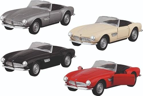Goki 12310 BMW 507 (1956), Metall, 1:34-39, L= 12 cm Autos und Figuren, bunt von goki