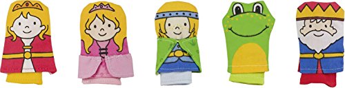 Goki – 51653 – Assortiment de Handpuppen zu Finger – König der Frösche – 5 " von goki