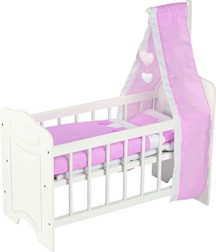 Goki 51762 Puppenbett mit Himmel und Bettzeug 63,4 x 31,5 x 67 cm, Holz Goki 51762 Puppenbett mit Himmel und Bettzeug 63,4 x 31,5 x 67 cm, Holz von goki