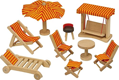 Goki 51913 - Gartenmöbel, 9-teilig, Puppenhausmöbel Goki 51913 - Gartenmöbel, 9-teilig, Puppenhausmöbel von goki