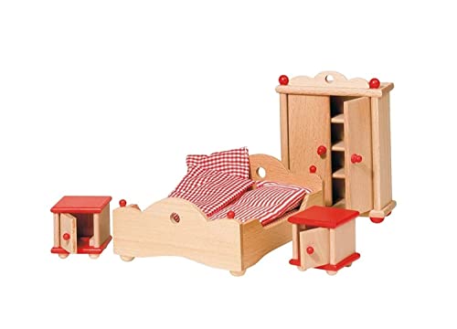 Goki 51954 - Schlafzimmer, 4-teilig, Puppenhausmöbel Goki 51954 - Schlafzimmer, 4-teilig, Puppenhausmöbel von goki