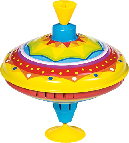 Goki 53050 - farbenfroher Brummkreisel aus hochwertigem Blech: Fördert Feinmotorik und bietet langlebigen Spielspaß Ø 18,5 cm, H= 21 cm Goki 53050 - farbenfroher Brummkreisel aus hochwertigem Blech: Fördert Feinmotorik und bietet langlebigen Spielspaß Ø 18,5 cm, H= 21 cm von goki