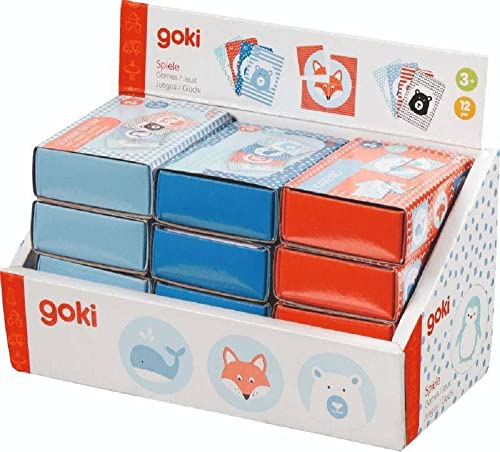 Goki 56755 Mini (Karemo, Quartet, Black Bear) Kartenspiele, bunt von goki