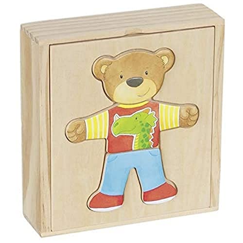 Goki 57425 Puzzles de Osito Con ropa para cambiar Bear Holzpuzzles, bunt Goki 57425 Puzzles de Osito Con ropa para cambiar Bear Holzpuzzles, bunt von goki