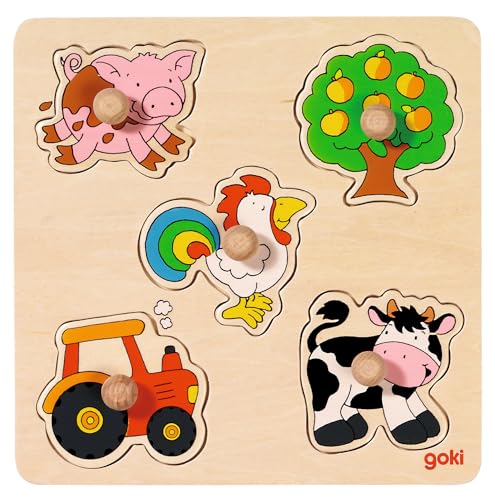 Goki 57546 - Steckpuzzle - Auf dem Land, Basic, Gemischt Goki 57546 - Steckpuzzle - Auf dem Land, Basic, Gemischt von goki