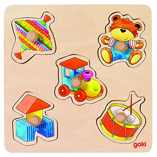 Goki 57548 - Steckpuzzle - Meine Spielsachen, Basic von goki