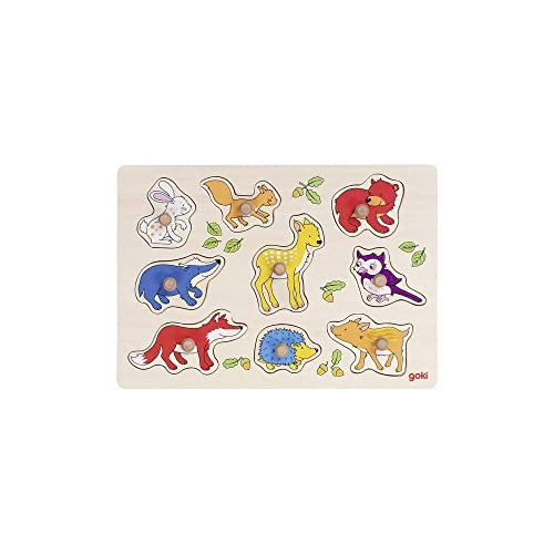 Goki 57701 Holzpuzzle Waldtiere, 9-teilig Goki 57701 Holzpuzzle Waldtiere, 9-teilig von goki