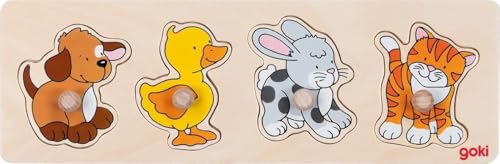Goki 57866 - Holz-Tierpuzzle, 4 Stück Goki 57866 - Holz-Tierpuzzle, 4 Stück von goki