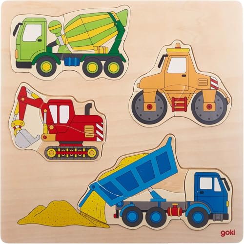 Goki 57901 - Einlegepuzzle - Baufahrzeuge Goki 57901 - Einlegepuzzle - Baufahrzeuge von goki