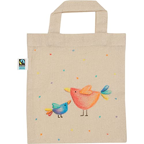 Goki 58421 Kleine Baumwolltasche, Fairtrade No aplica Taschen und Netze für Spielzeug, bunt, Small von goki